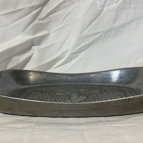 Duratale by Leonard metal serving platter  " give us this day our daily bread” - Picture 4 of 7